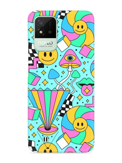 Trippy Rainbow 60S Snap Case for Realme Narzo 50I Zapvi