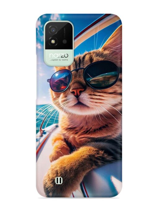 Cat In Style Snap Case for Realme Narzo 50I Zapvi