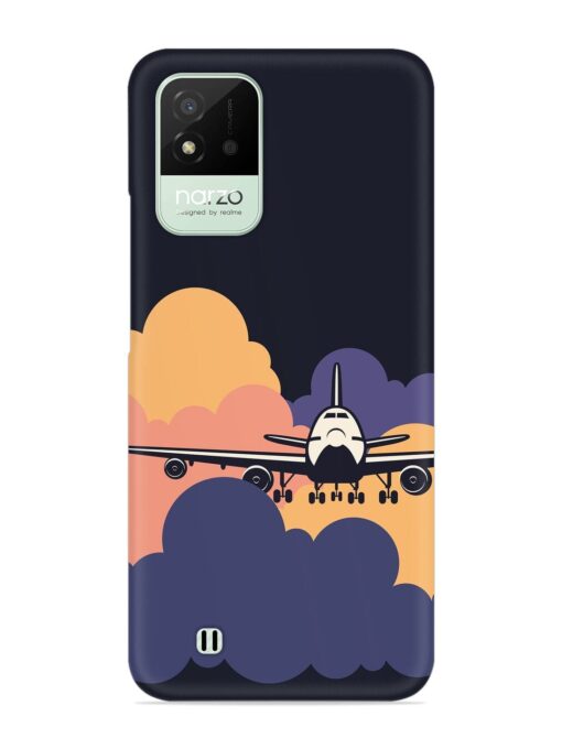 Aeroplane vector Snap Case for Realme Narzo 50I Zapvi