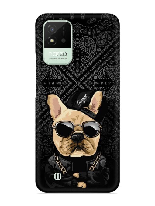 Gangsta Cool Sunglasses Dog Snap Case for Realme Narzo 50I Zapvi