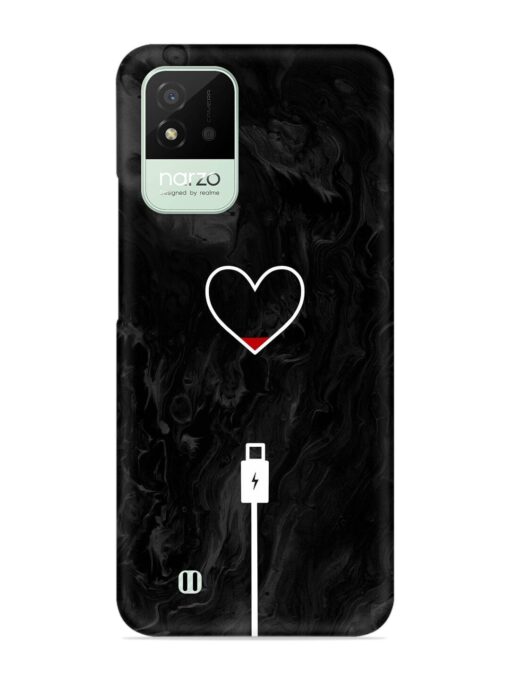 Heart Charging Vector Snap Case for Realme Narzo 50I Zapvi