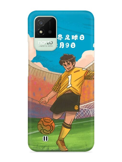 Soccer Kick Snap Case for Realme Narzo 50I