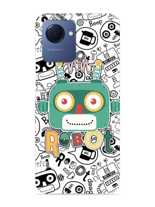 Robot Modern Seamless Pattern Snap Case for Realme Narzo 50I Prime Zapvi