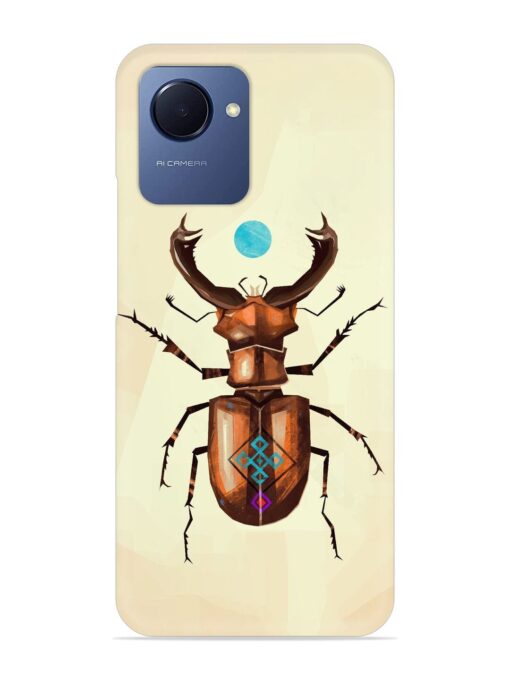 Stag Beetle Vector Snap Case for Realme Narzo 50I Prime Zapvi