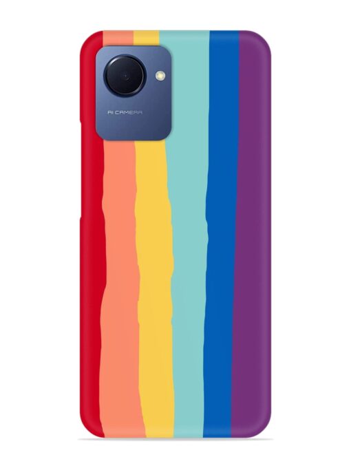 Rainbow Genuine Liquid Snap Case for Realme Narzo 50I Prime Zapvi