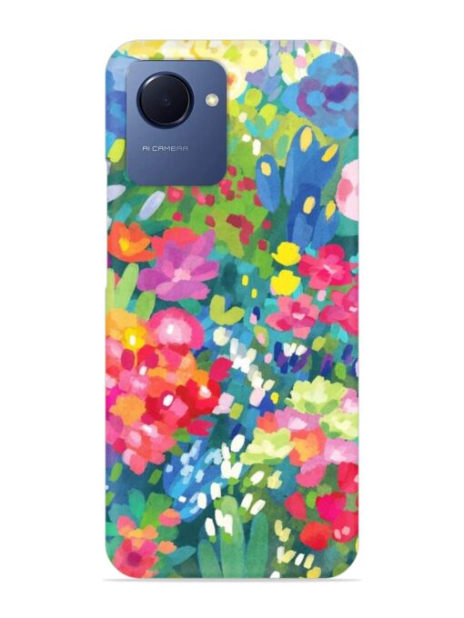 Watercolor Flower Art Snap Case for Realme Narzo 50I Prime Zapvi