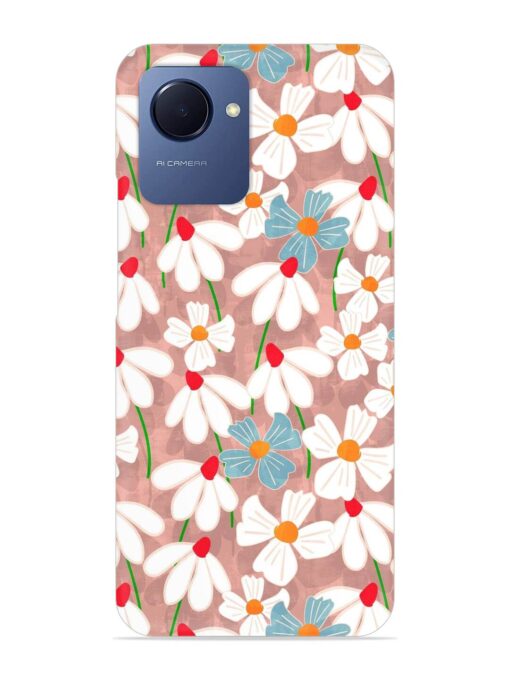 Abstract Petal Flowers Snap Case for Realme Narzo 50I Prime Zapvi