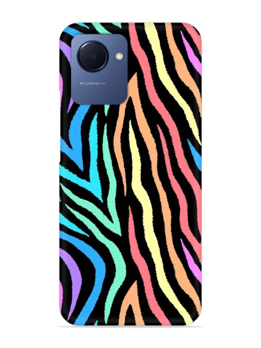 Colorful Abstract Zebra Snap Case for Realme Narzo 50I Prime Zapvi