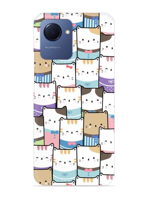 Cute Adorable Cat Snap Case for Realme Narzo 50I Prime Zapvi