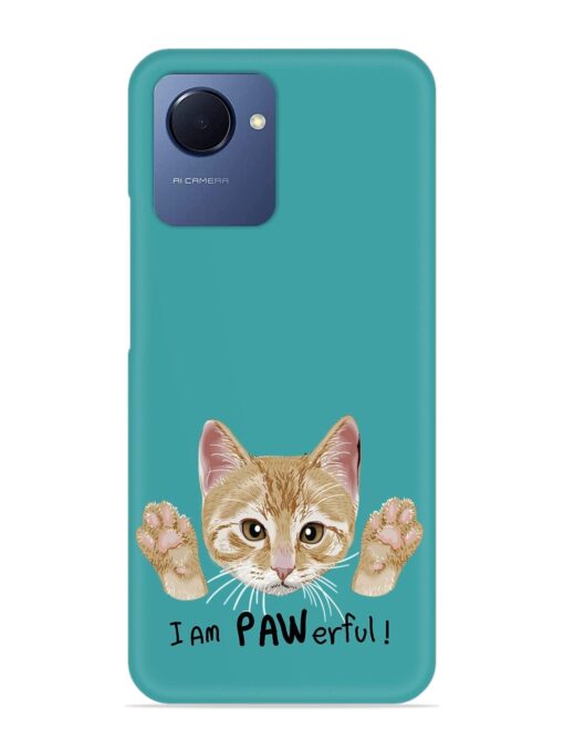 Typography Slogan Cat Snap Case for Realme Narzo 50I Prime Zapvi