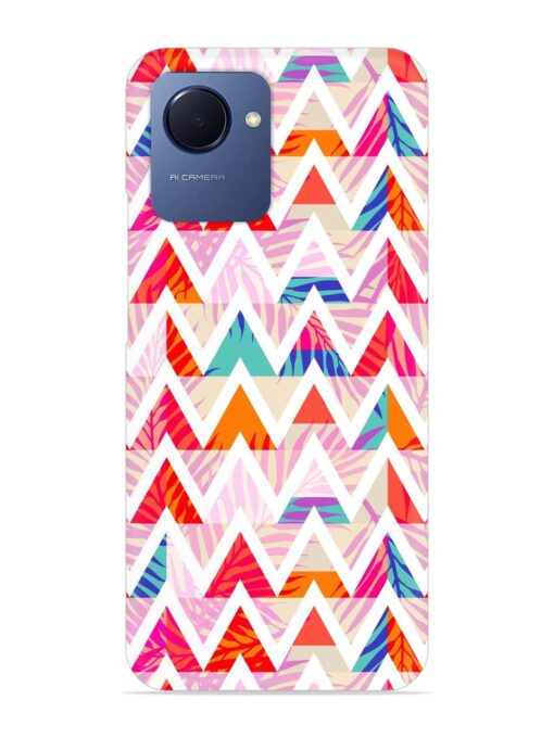 Abstract Triangle Background Snap Case for Realme Narzo 50I Prime Zapvi