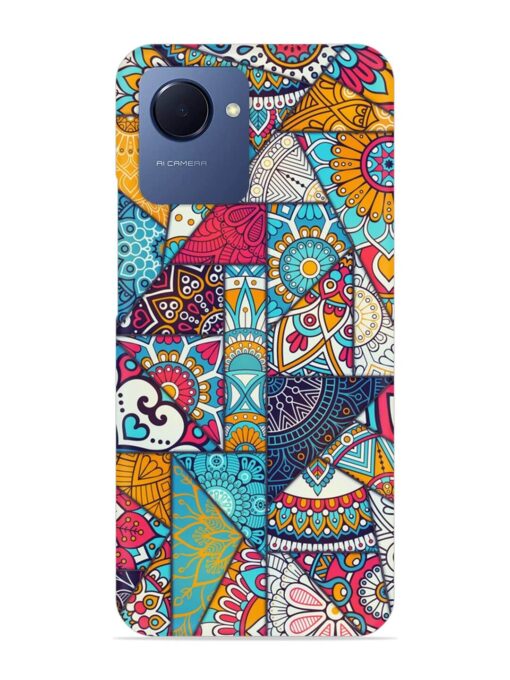 Patchwork Pattern Vintage Snap Case for Realme Narzo 50I Prime Zapvi