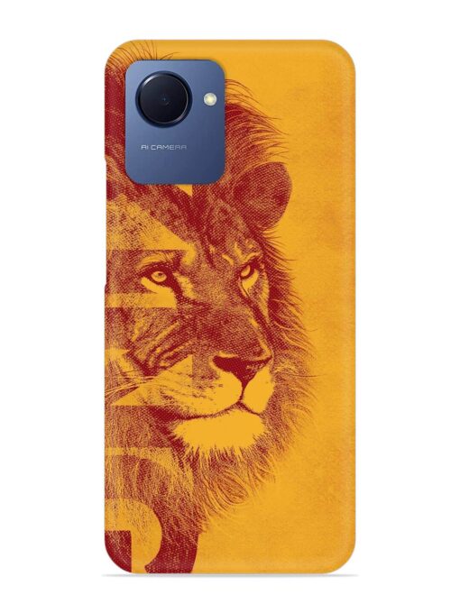 Gold Lion Crown Art Snap Case for Realme Narzo 50I Prime Zapvi