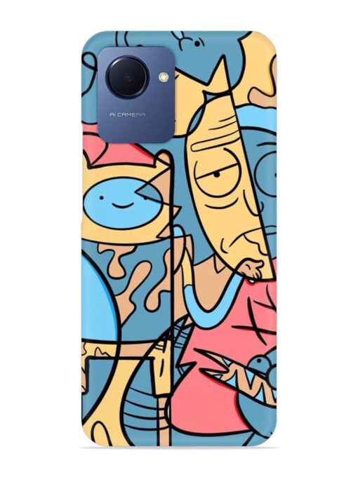 Silly Face Doodle Snap Case for Realme Narzo 50I Prime Zapvi