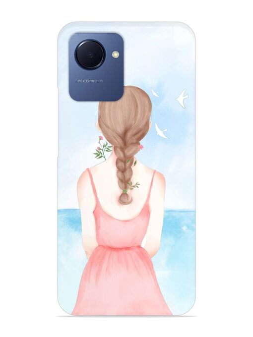 Watercolor Girl Vector Snap Case for Realme Narzo 50I Prime Zapvi