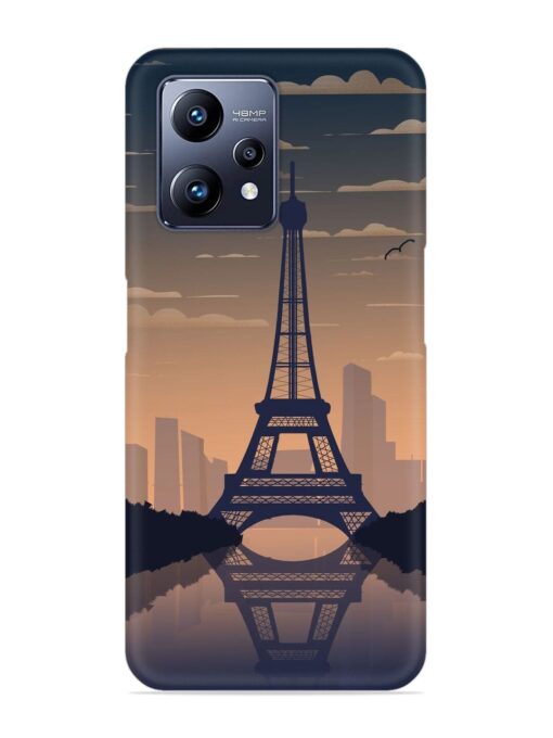 France Paris Eiffel Tower Gradient Snap Case for Realme Narzo 50 Pro Zapvi