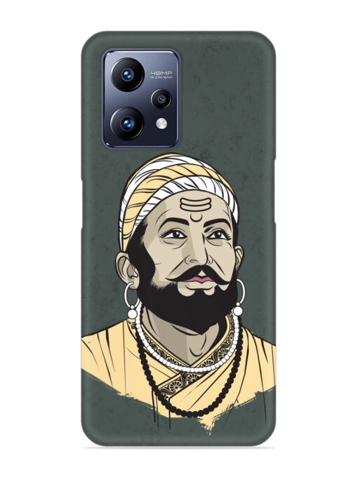 Shivaji Maharaj Vector Art Snap Case for Realme Narzo 50 Pro Zapvi