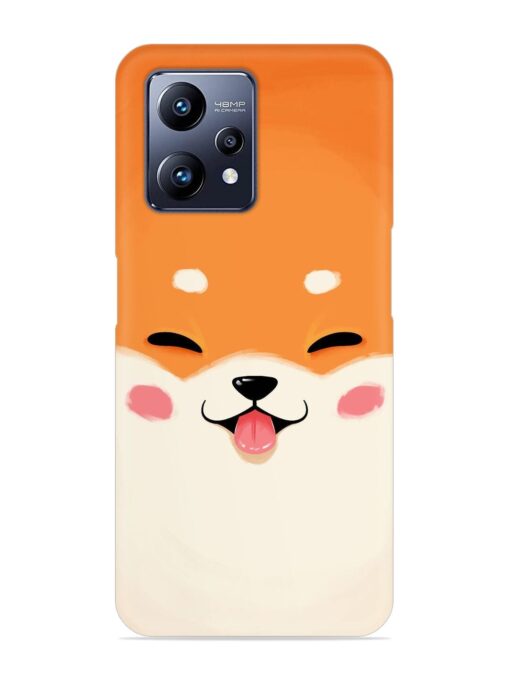 Cute Dog Face Vector Snap Case for Realme Narzo 50 Pro Zapvi