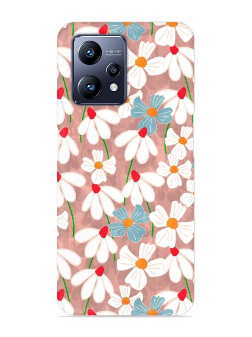 Abstract Petal Flowers Snap Case for Realme Narzo 50 Pro