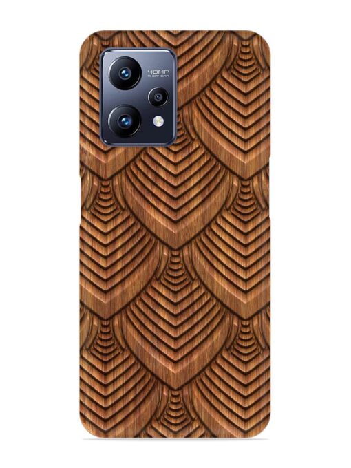 Carved Pattern On Snap Case for Realme Narzo 50 Pro Zapvi