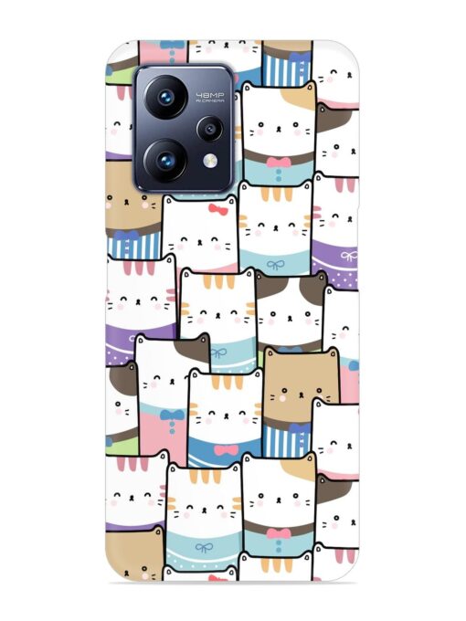 Cute Adorable Cat Snap Case for Realme Narzo 50 Pro