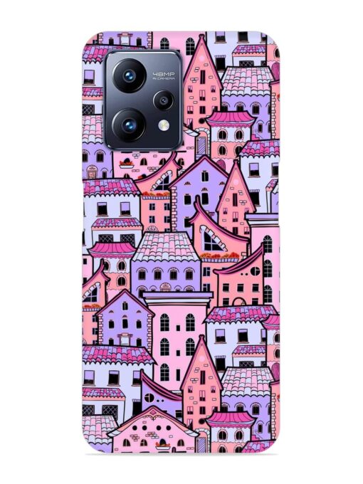 Seamless Pattern Houses Snap Case for Realme Narzo 50 Pro Zapvi