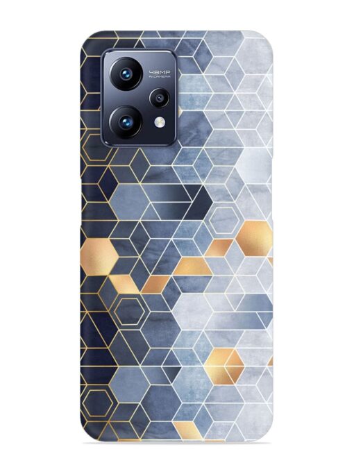 Geometric Abstraction Hexagons Snap Case for Realme Narzo 50 Pro Zapvi