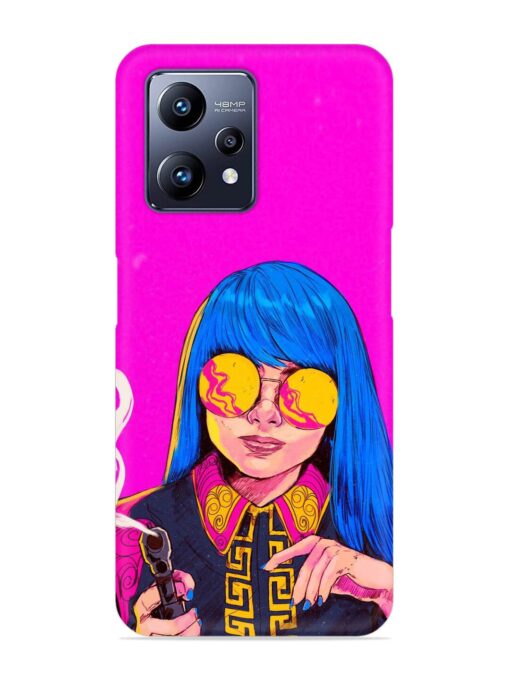 Aesthetic Anime Girl Snap Case for Realme Narzo 50 Pro Zapvi