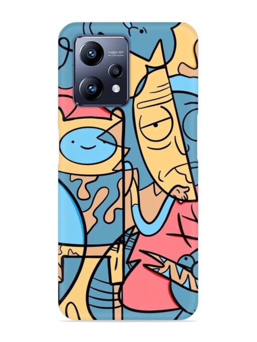 Silly Face Doodle Snap Case for Realme Narzo 50 Pro Zapvi