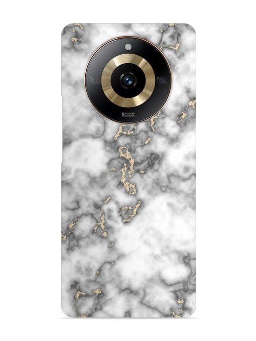 Gray And Gold Marble Snap Case for Realme Narzo 60 (5G) Zapvi