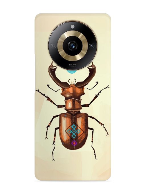 Stag Beetle Vector Snap Case for Realme Narzo 60 (5G) Zapvi