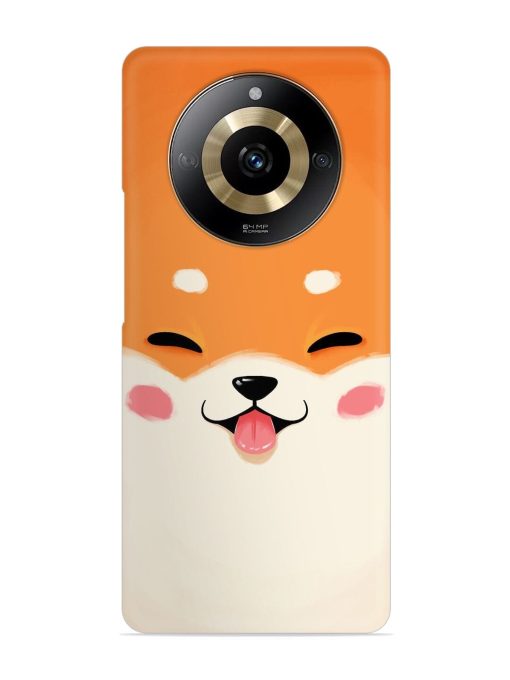 Cute Dog Face Vector Snap Case for Realme Narzo 60 (5G) Zapvi