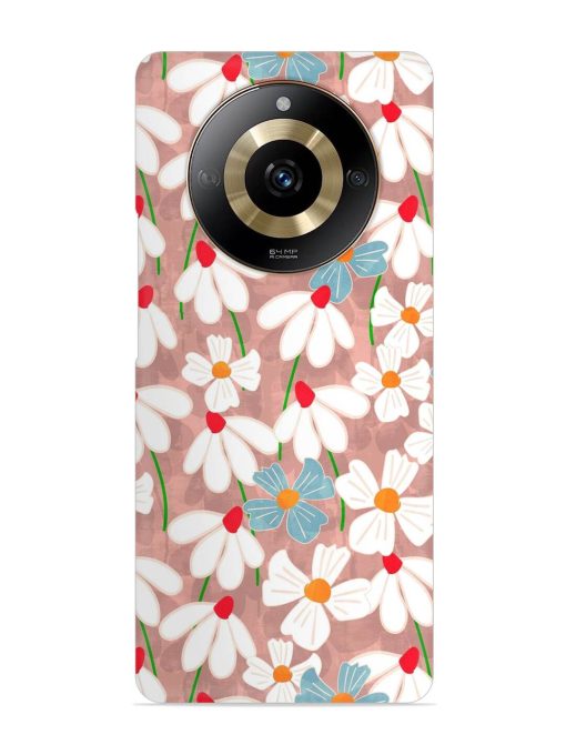 Abstract Petal Flowers Snap Case for Realme Narzo 60 (5G) Zapvi