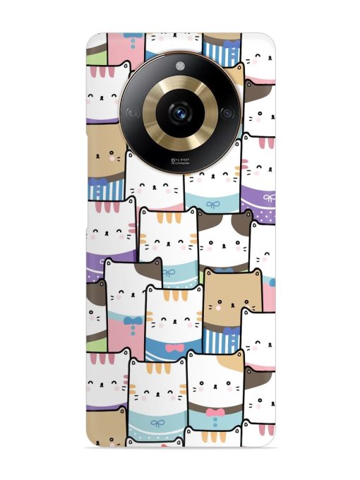 Cute Adorable Cat Snap Case for Realme Narzo 60 (5G) Zapvi