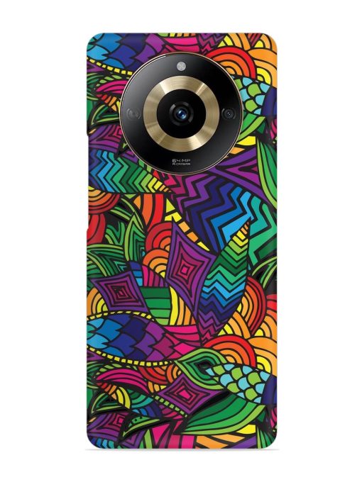 Abstract Multicolor Seamless Snap Case for Realme Narzo 60 (5G) Zapvi