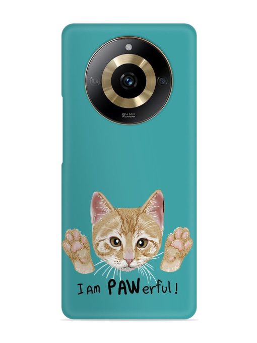 Typography Slogan Cat Snap Case for Realme Narzo 60 (5G) Zapvi