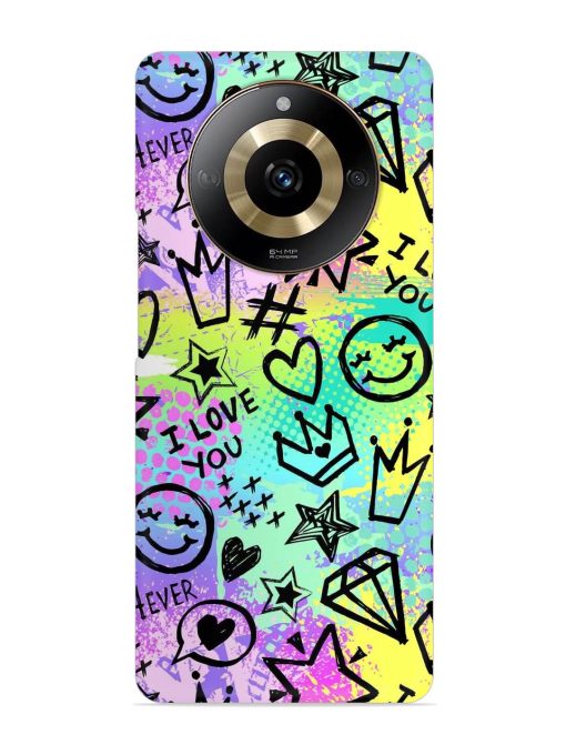 Bright Seamless Pattern Snap Case for Realme Narzo 60 (5G) Zapvi