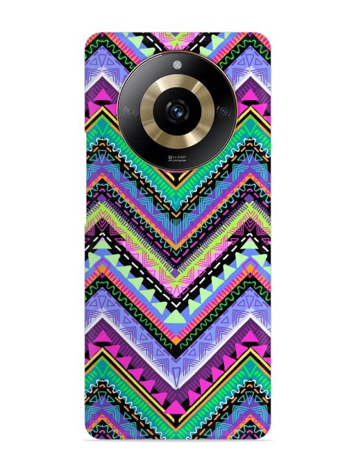 Tribal Aztec Print Snap Case for Realme Narzo 60 (5G) Zapvi