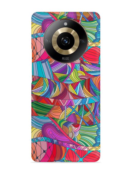 Seamless Patterns Hand Drawn Snap Case for Realme Narzo 60 (5G) Zapvi