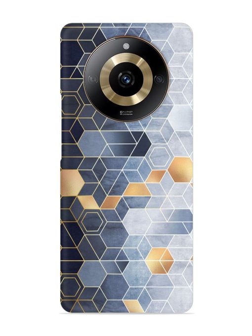 Geometric Abstraction Hexagons Snap Case for Realme Narzo 60 (5G) Zapvi