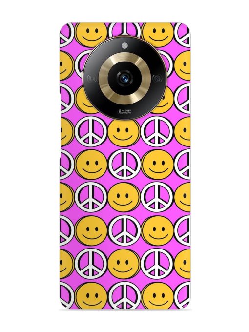 Smiley Face Peace Snap Case for Realme Narzo 60 (5G) Zapvi