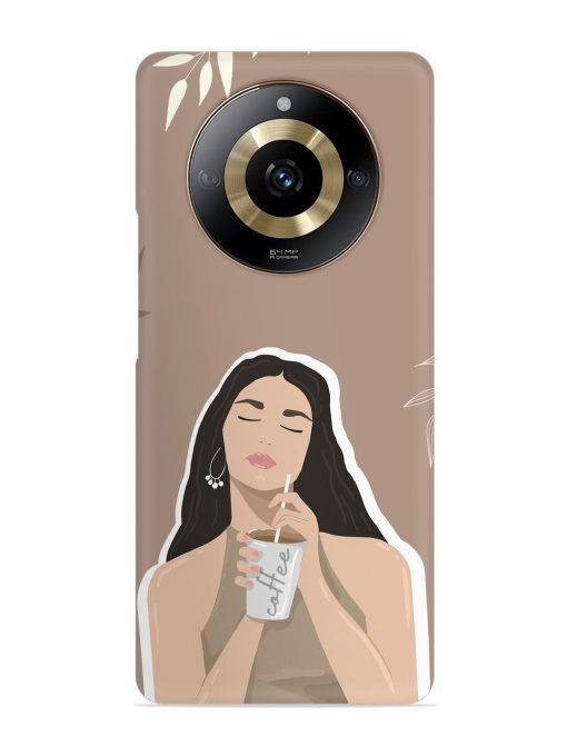 Girl With Coffee Snap Case for Realme Narzo 60 (5G)