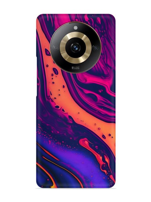 Fluid Blue Pink Art Snap Case for Realme Narzo 60 (5G)