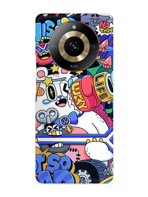 Universal Doodle Snap Case for Realme Narzo 60 (5G) Zapvi