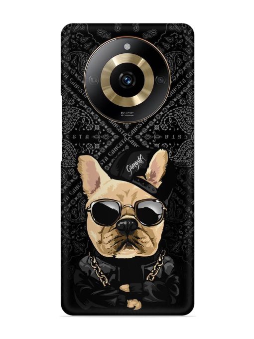 Gangsta Cool Sunglasses Dog Snap Case for Realme Narzo 60 (5G) Zapvi