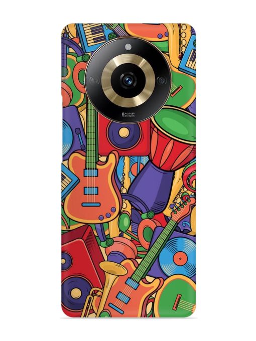 Colorful Music Art Snap Case for Realme Narzo 60 (5G) Zapvi