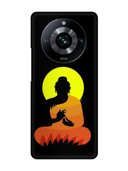 Buddha Art Black Snap Case for Realme Narzo 60 Pro (5G) Zapvi