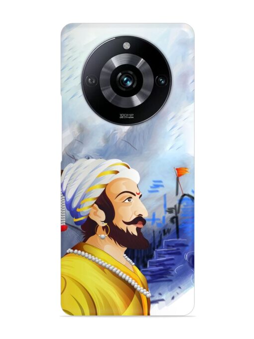 Shivaji Maharaj Color Paint Art Snap Case for Realme Narzo 60 Pro (5G)