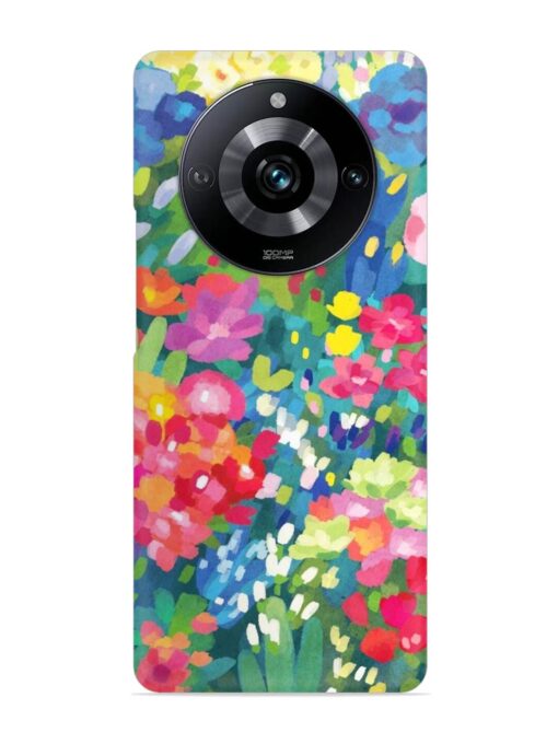 Watercolor Flower Art Snap Case for Realme Narzo 60 Pro (5G)