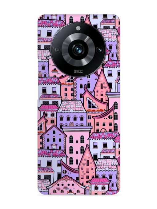 Seamless Pattern Houses Snap Case for Realme Narzo 60 Pro (5G)